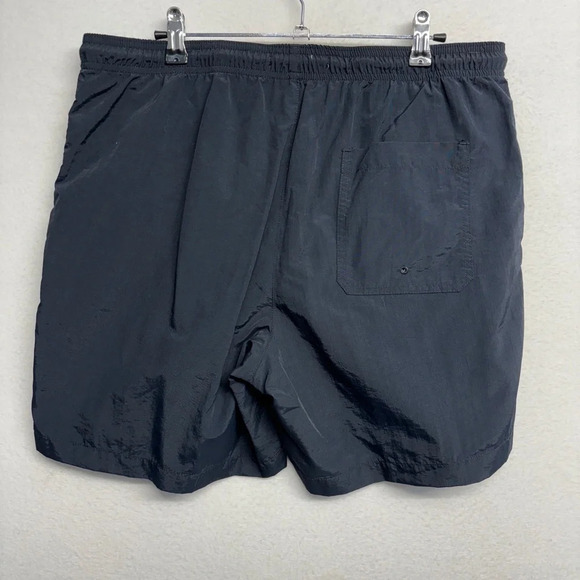 Pacsun Pacific Sunwear Los Angeles Swim Trunk L Black Simple Minimalist Mesh - Picture 2 of 7